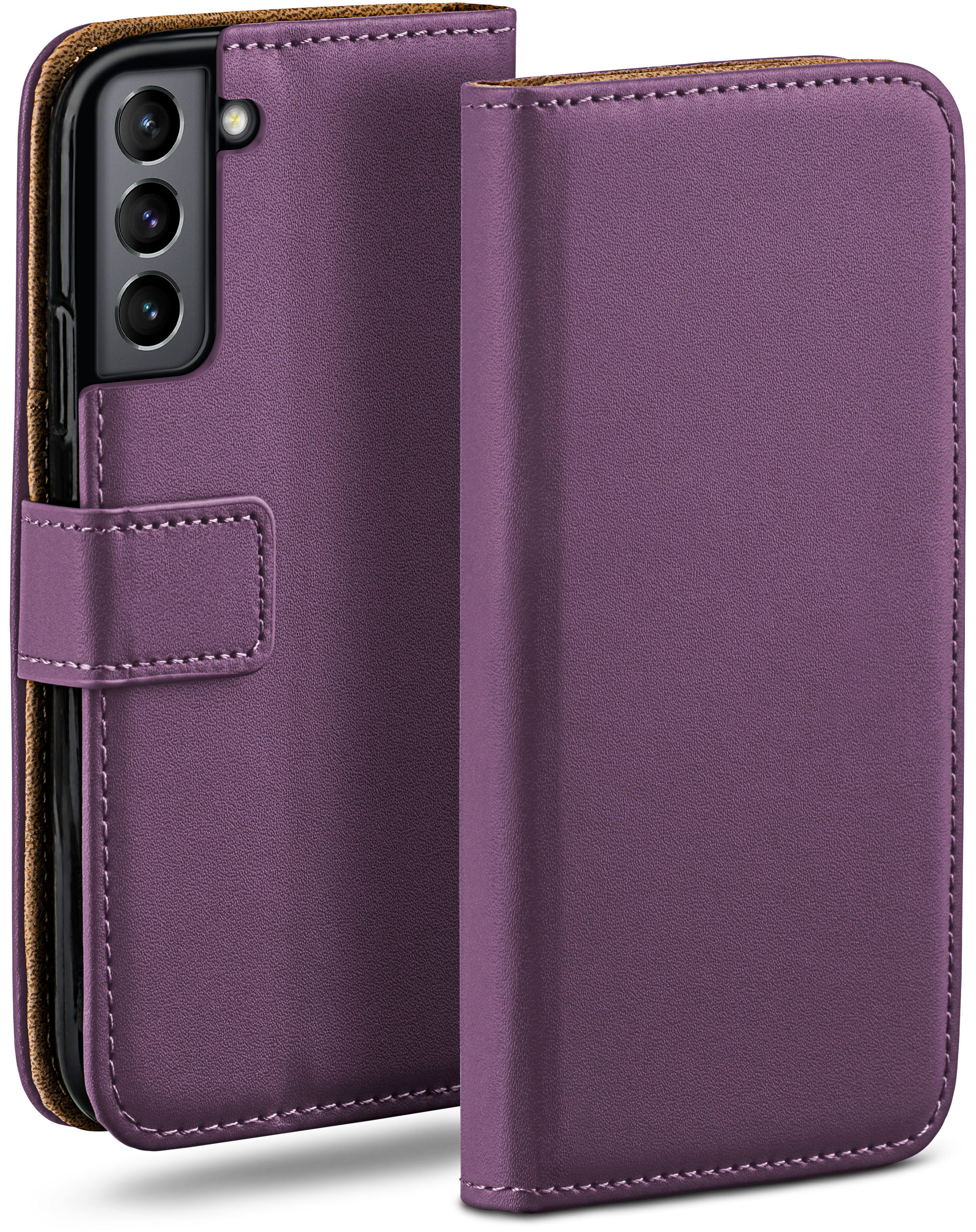 S21 Galaxy Indigo-Violet Book Bookcover, FE Samsung, Case, MOEX 5G,