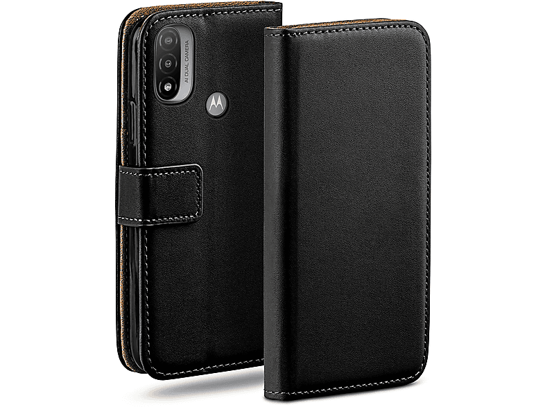 Case, Bookcover, Moto Motorola, E20, Deep-Black Book MOEX