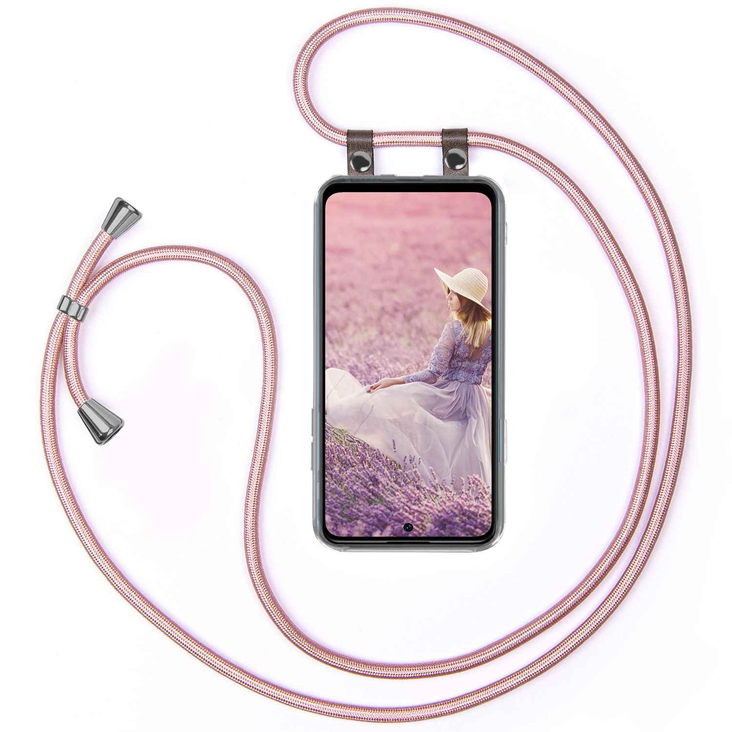 MOEX Handykette, Xiaomi, 5G, Poco M4 Backcover, Rose Gold Pro