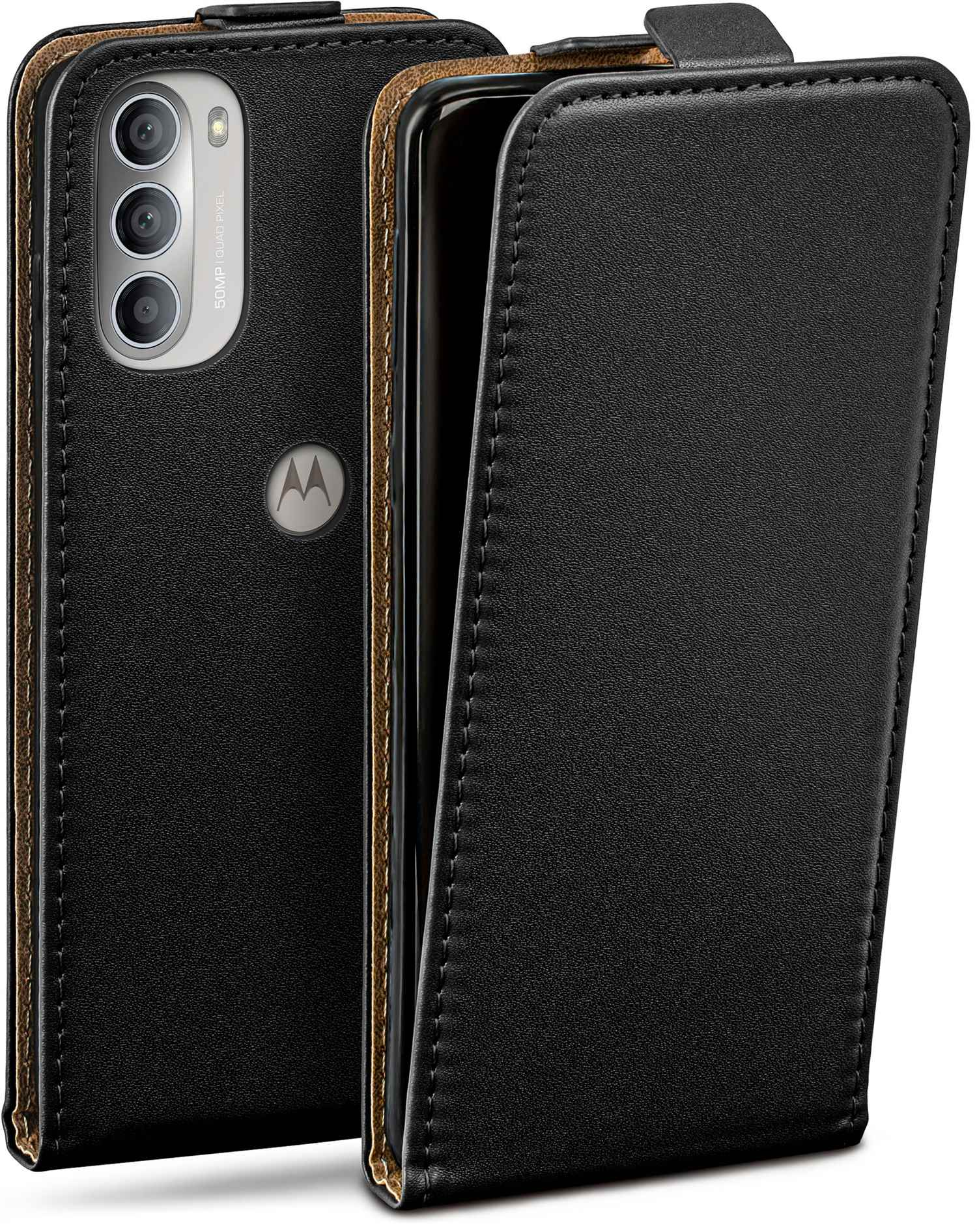 MOEX Flip Flip Motorola, Cover, G51 Case, 5G, Deep-Black Moto