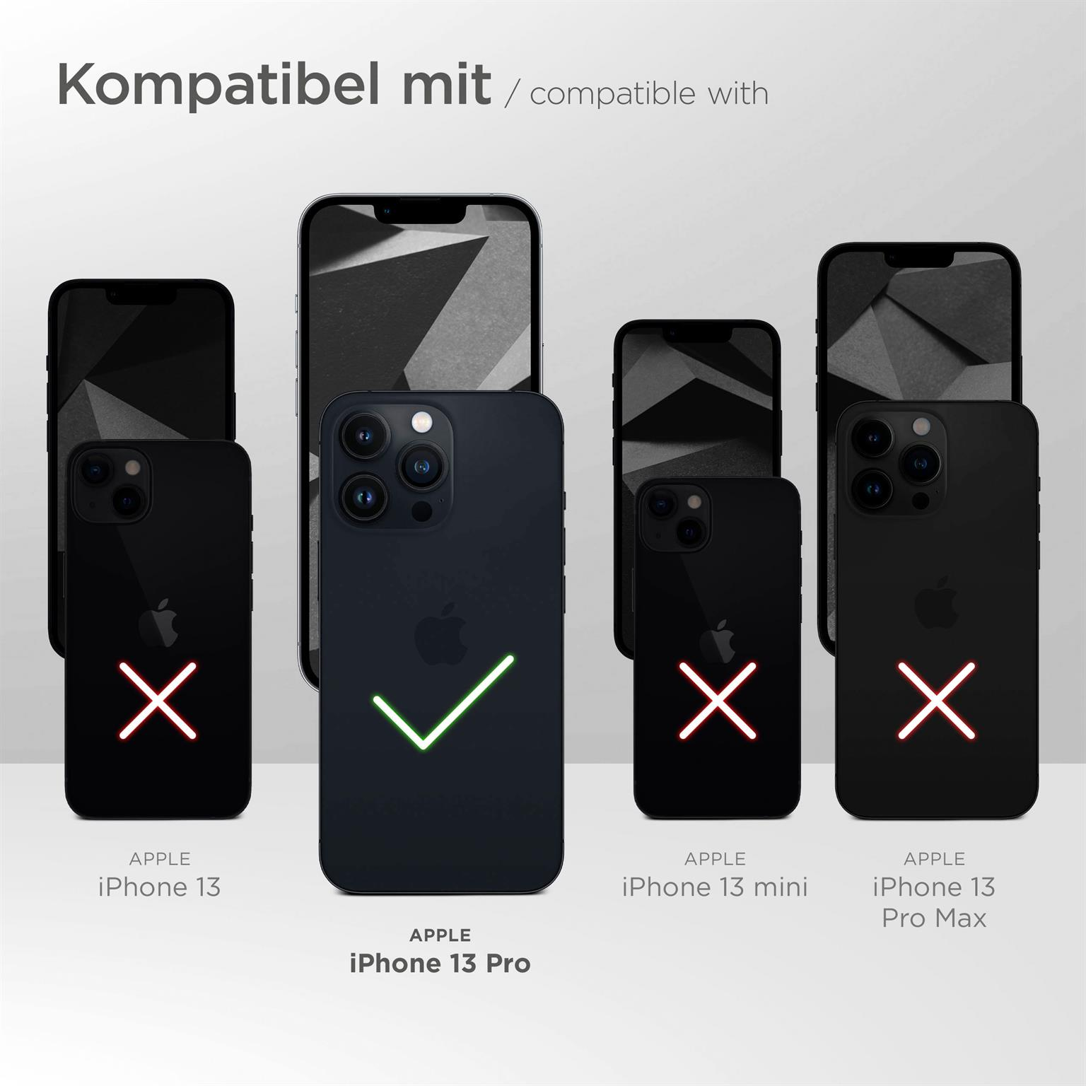 MOEX Flip Case, Flip Cover, Pro, iPhone 13 Berry-Fuchsia Apple