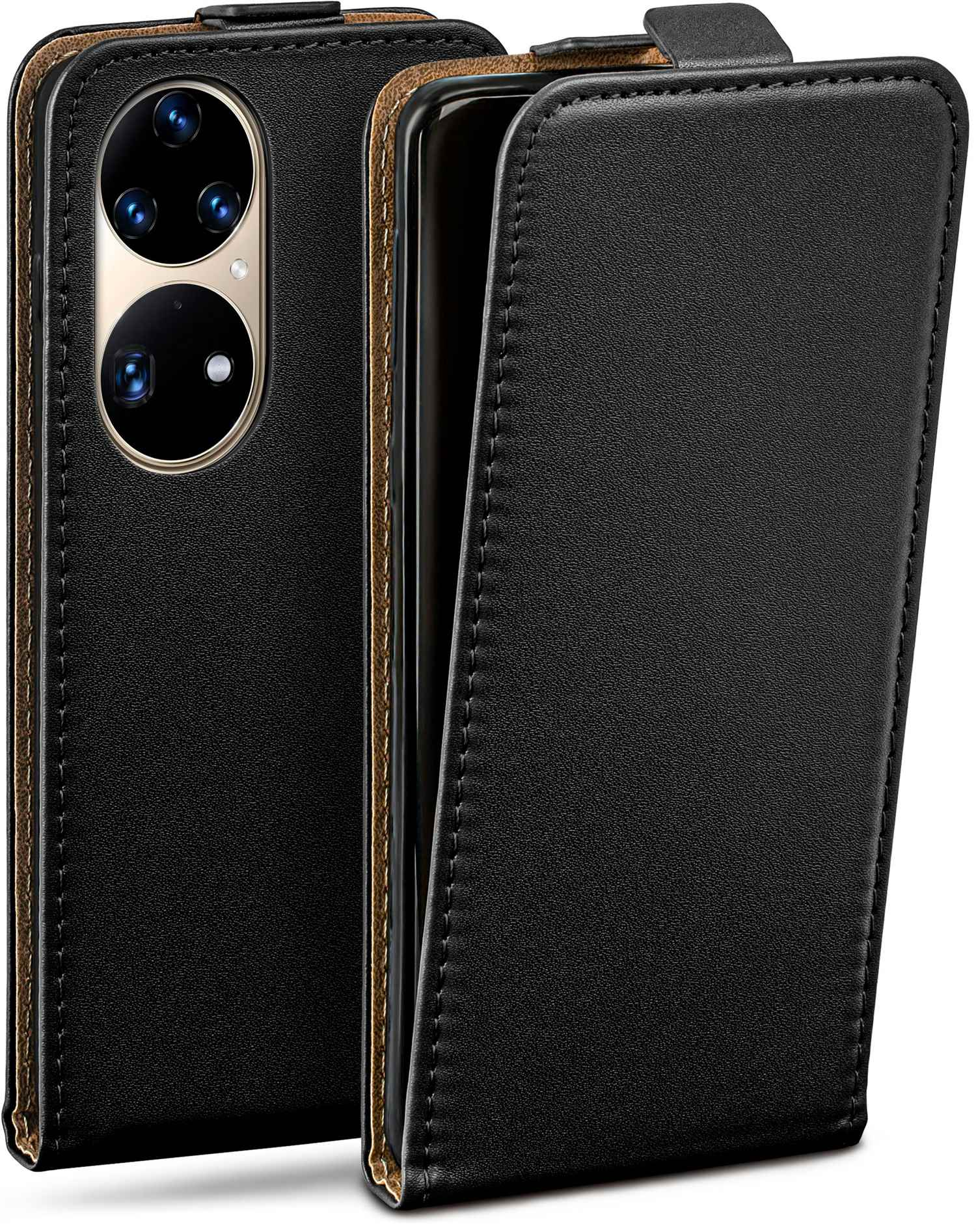 Flip Pro, Deep-Black MOEX P50 Huawei, Cover, Case, Flip
