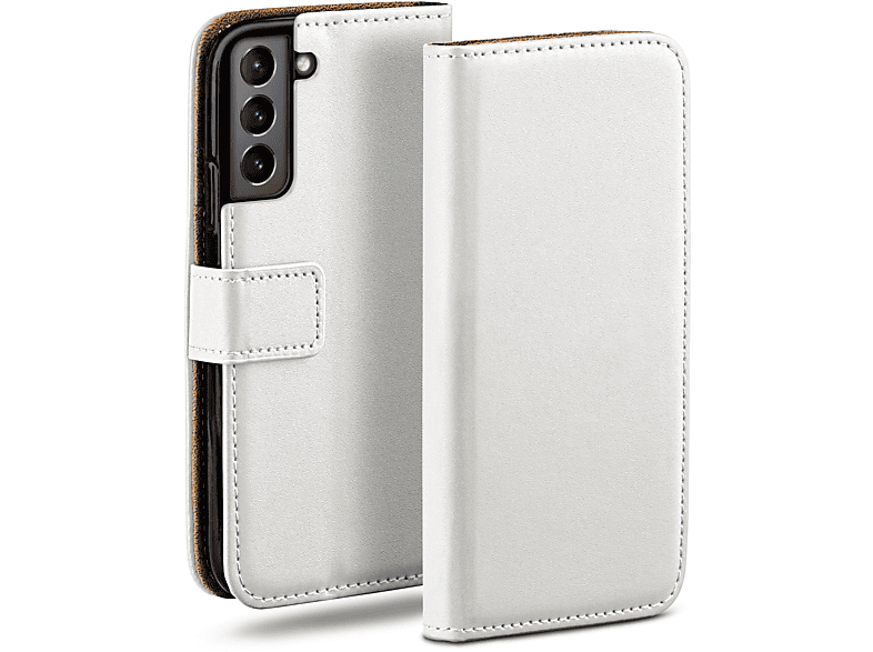 Pearl-White Case, 5G, MOEX Galaxy Samsung, Bookcover, S21 Book FE