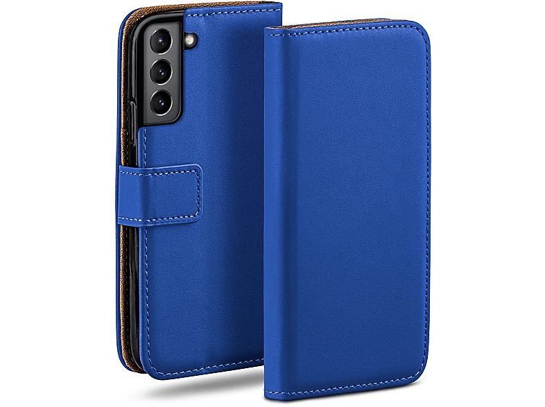 MOEX Book Case, S21 5G, Bookcover, FE Samsung, Galaxy Royal-Blue