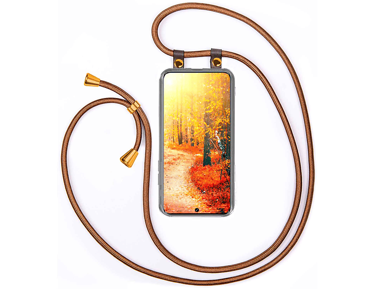 MOEX Handykette, Backcover, Huawei, P50 Pro, Shiny Brown