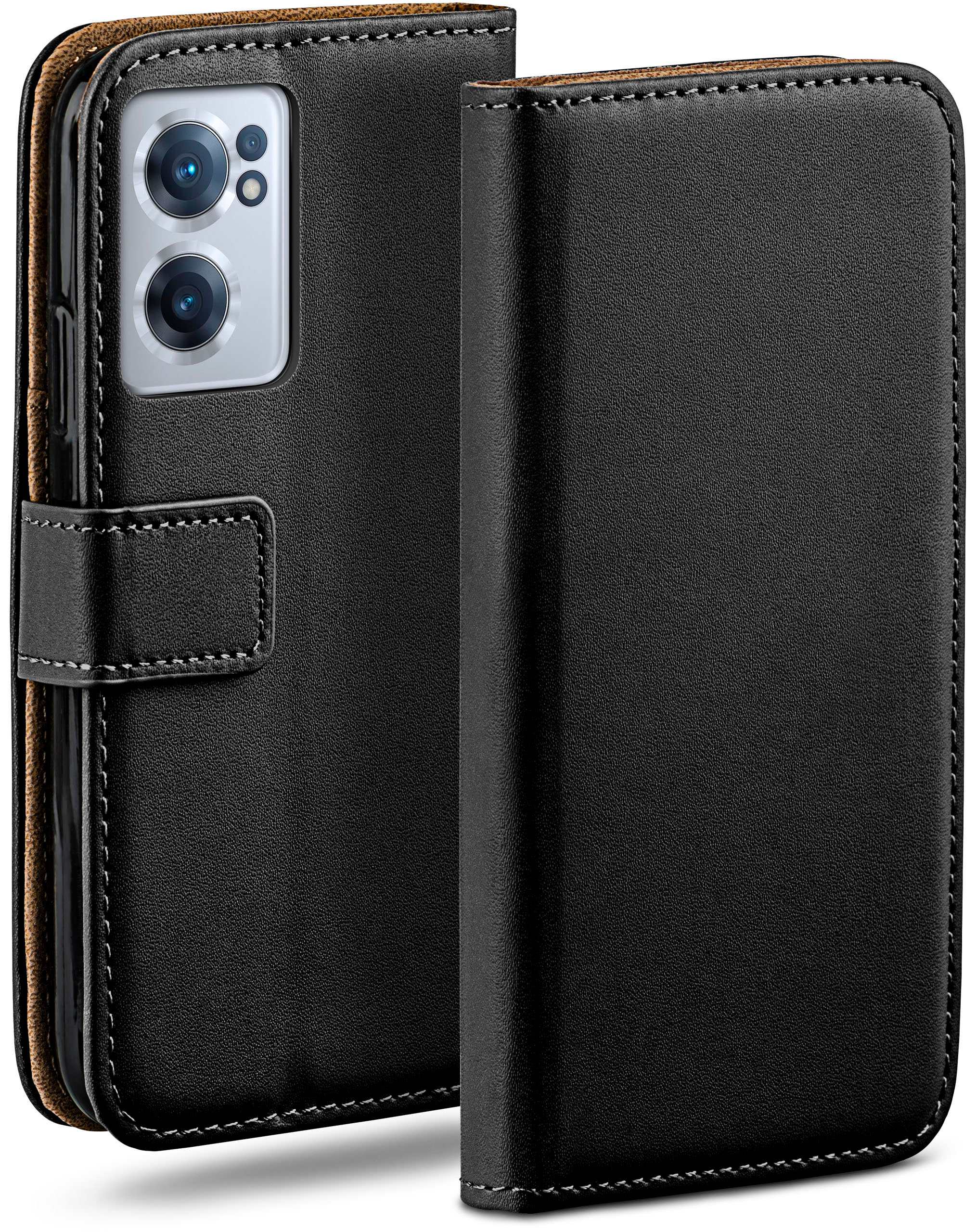 Case, CE 2 MOEX Nord OnePlus, Book Bookcover, Deep-Black 5G,