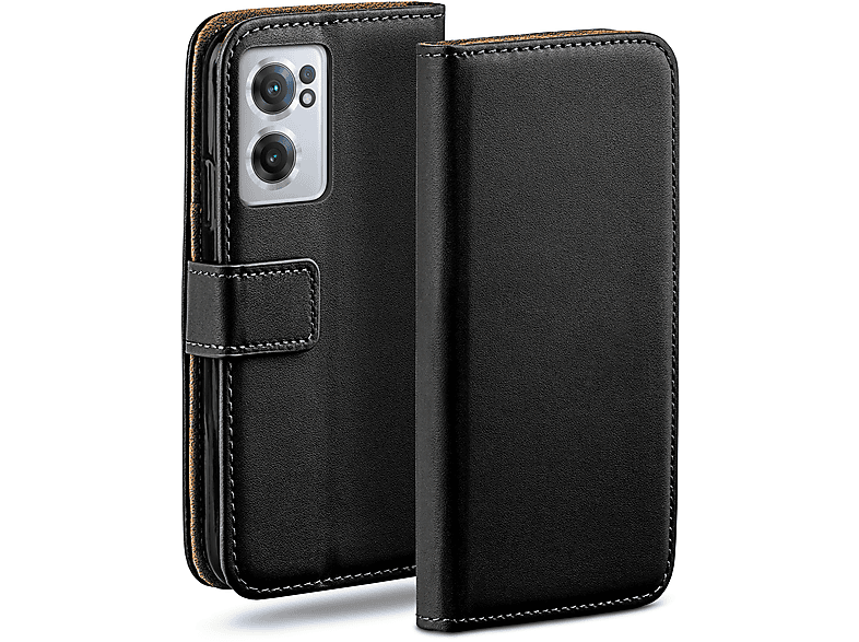 Case, CE 2 MOEX Nord OnePlus, Book Bookcover, Deep-Black 5G,