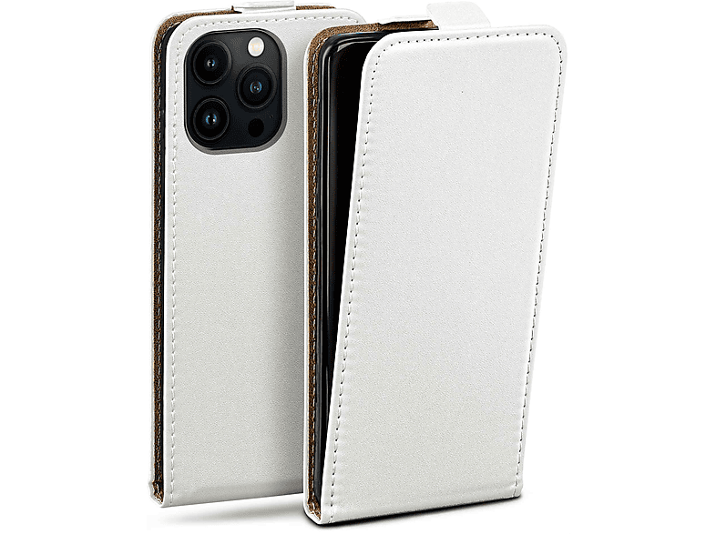 MOEX Flip Case, Flip Cover, Apple, iPhone 13 Pro, Pearl-White