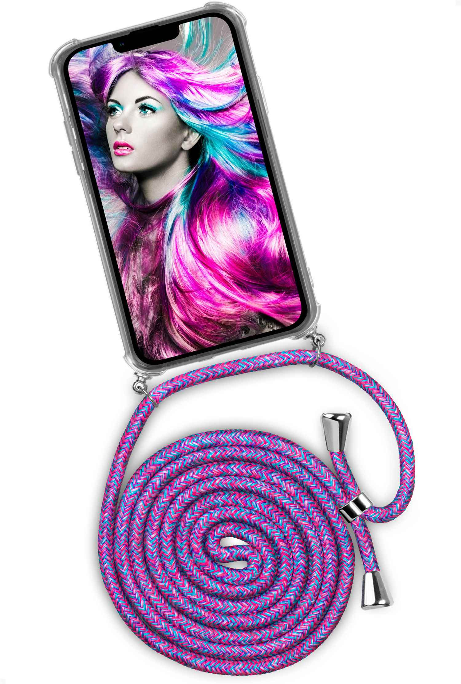 Unicorn Backcover, Apple, ONEFLOW (Silber) 13 Crazy Case, Twist iPhone mini,