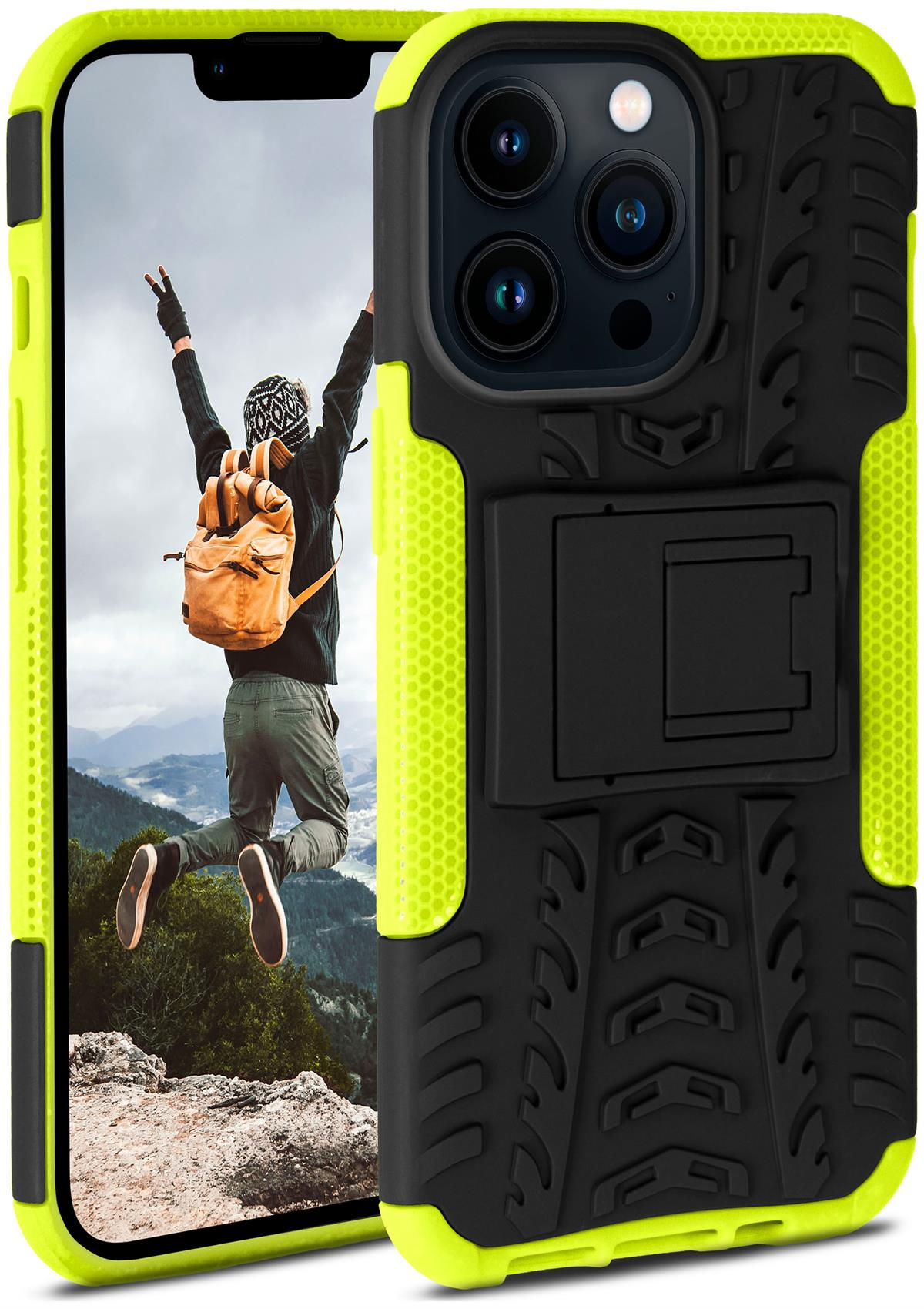 ONEFLOW Tank Backcover, 13 Lime Case, Pro, Apple, iPhone