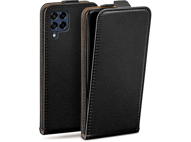 Galaxy Deep-Black Case, Flip Samsung, M53 MOEX Flip Cover, 5G,