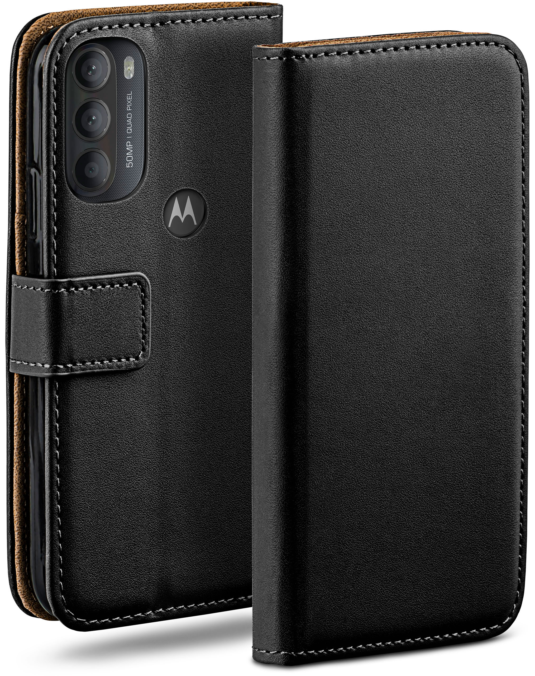G71 Moto MOEX Bookcover, Motorola, Book Case, Deep-Black 5G,