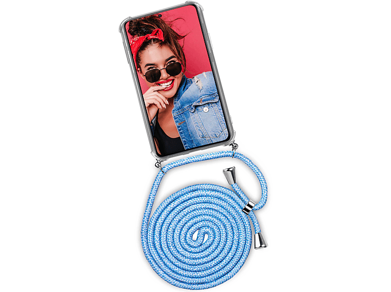 Twist Chilly S22, Galaxy Jeans Case, Samsung, Backcover, (Silber) ONEFLOW
