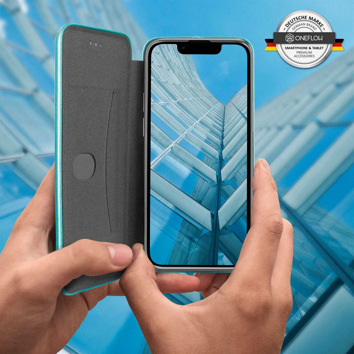 Flip Cover, Worldwide Business Apple, Case, iPhone Blue - ONEFLOW 13,