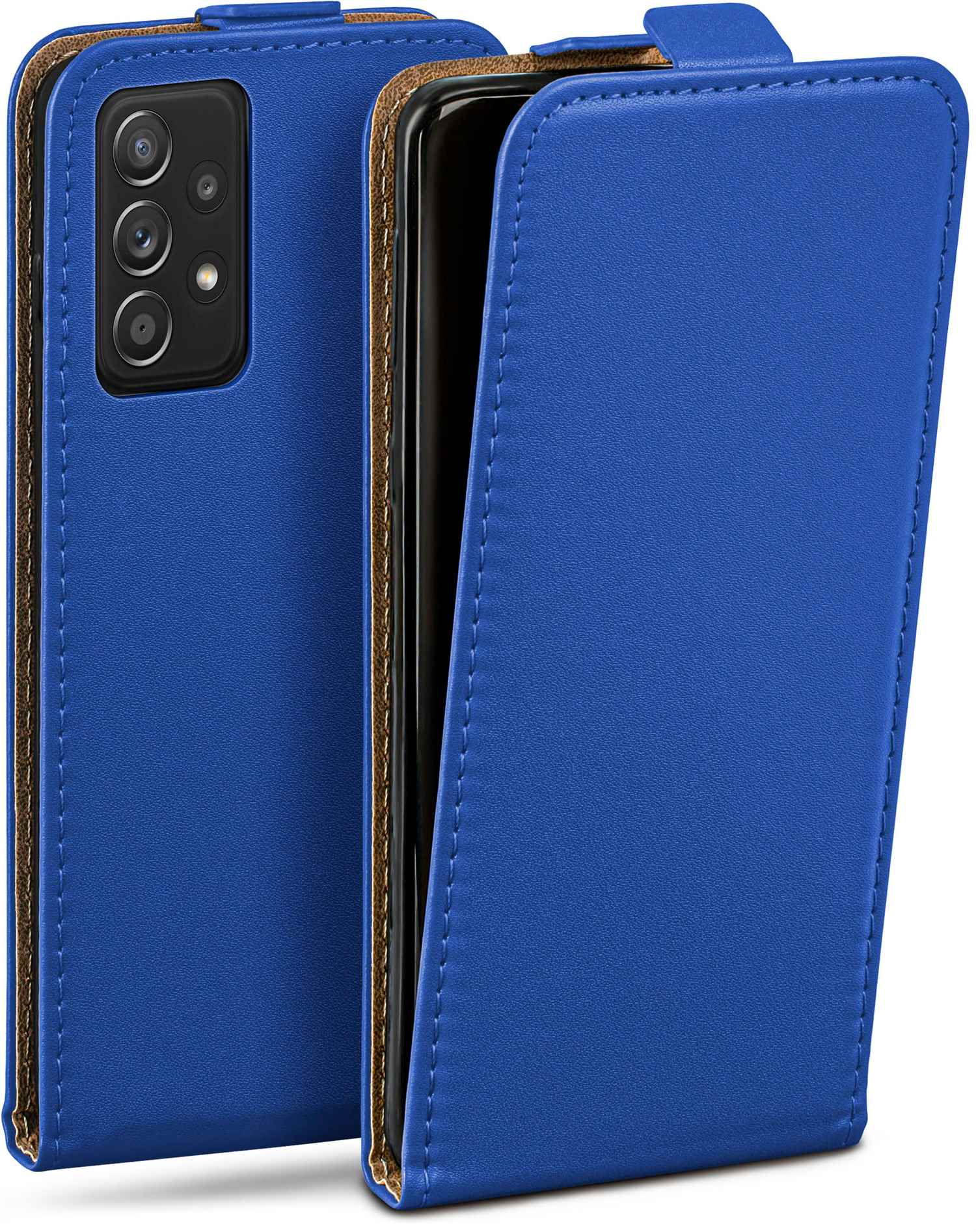 A52s Flip Samsung, Cover, 5G, Galaxy Royal-Blue Flip MOEX Case,