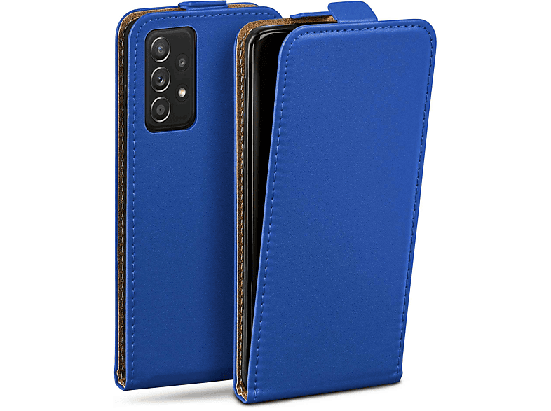 MOEX Flip Case, Flip Royal-Blue A52s Cover, Galaxy Samsung, 5G