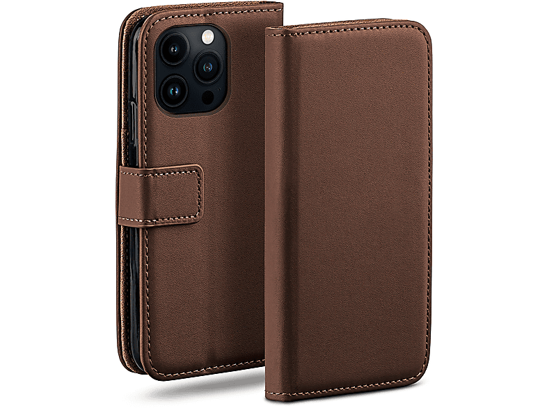 MOEX Book Case, Bookcover, Apple, 13 Pro Oxide-Brown iPhone Max