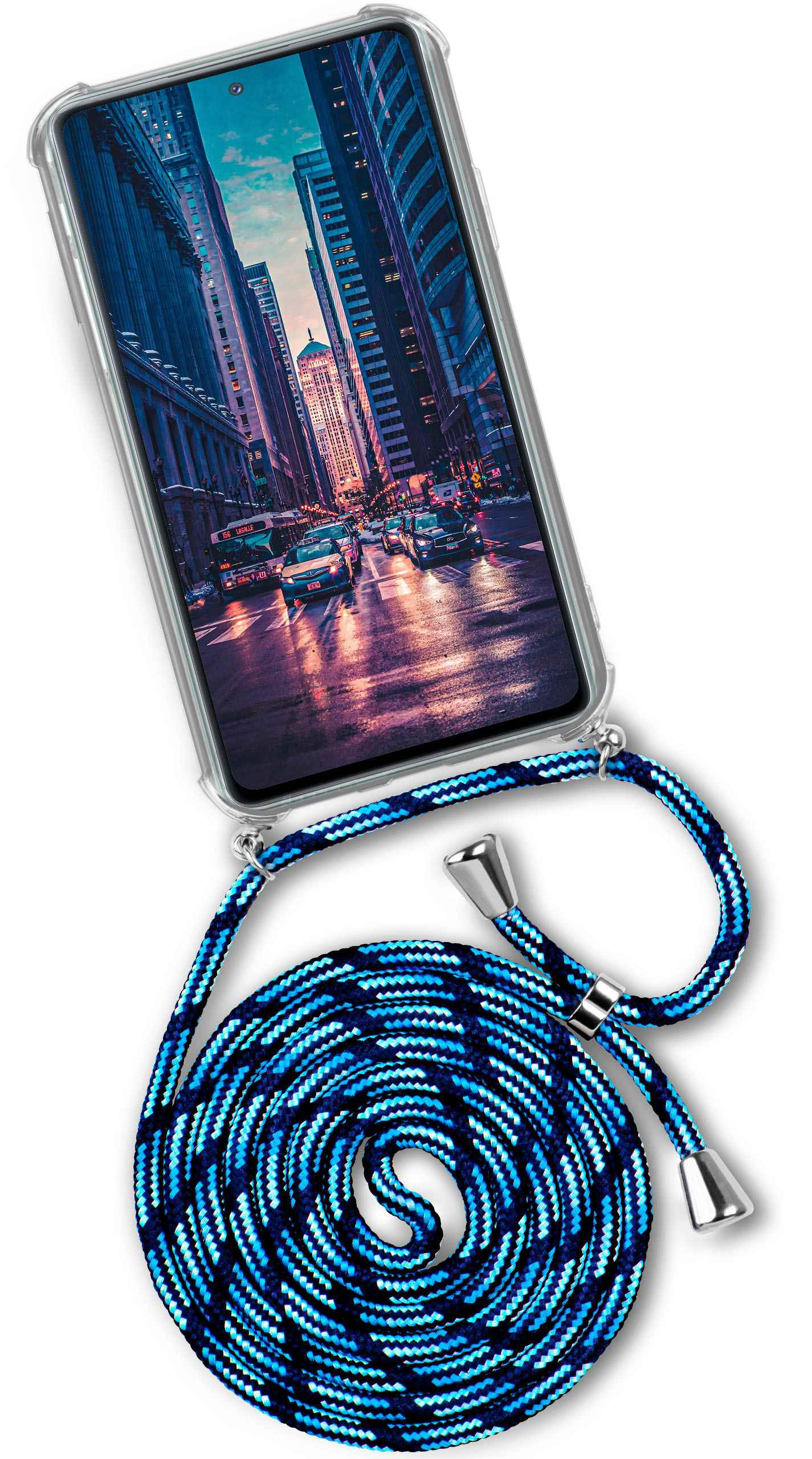 ONEFLOW Twist Case, Galaxy Samsung, A52 Backcover, City Dip (Silber) 5G