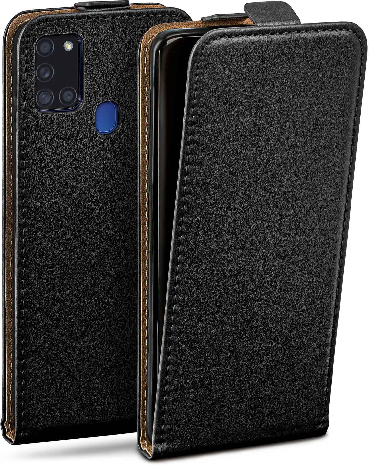 A21s, Samsung, Flip MOEX Case, Flip Cover, Deep-Black Galaxy