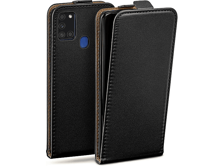 A21s, Case, MOEX Flip Cover, Deep-Black Galaxy Samsung, Flip