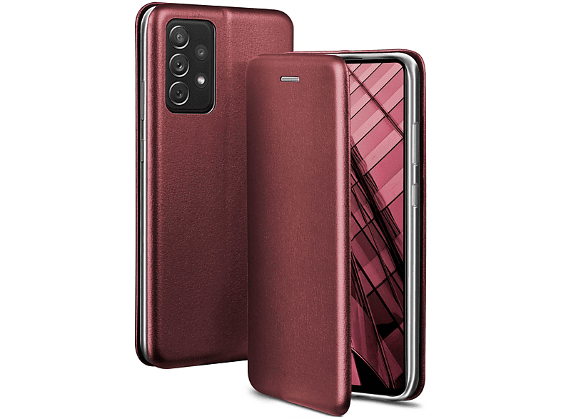 ONEFLOW Business Case, Flip Cover, Samsung, Galaxy A72 5G, Burgund - Red
