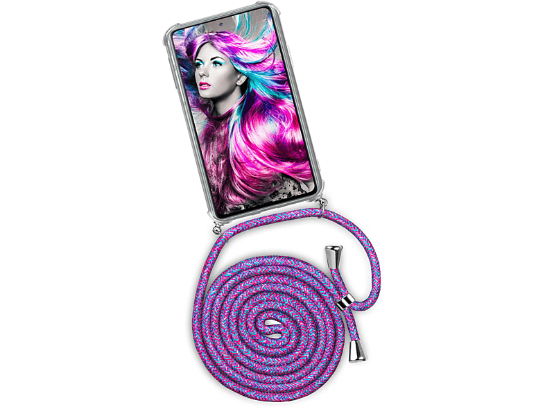 ONEFLOW Twist Case, Backcover, (Silber) Samsung, Unicorn Crazy 5G, A52 Galaxy