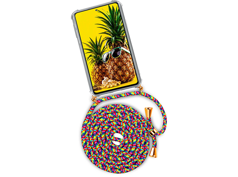 A52, Fruity ONEFLOW Case, Friday Twist Galaxy Backcover, Samsung, (Gold)