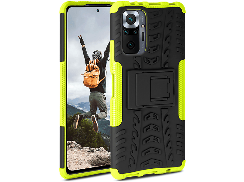 ONEFLOW Tank Case, Backcover, Xiaomi, Redmi Note 10 Pro, Lime