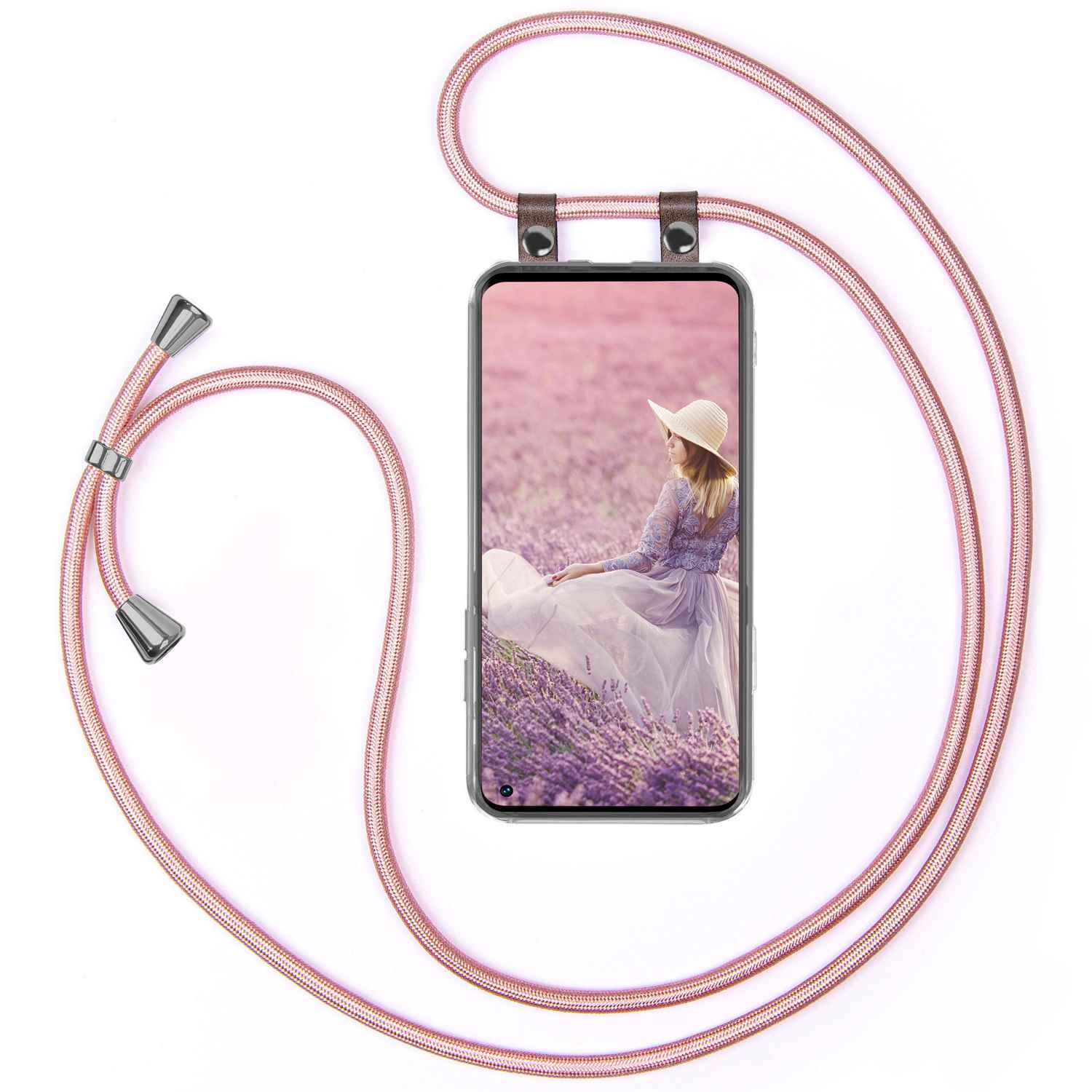 MOEX Handykette, Backcover, Oppo, Find X3 Gold Rose Neo