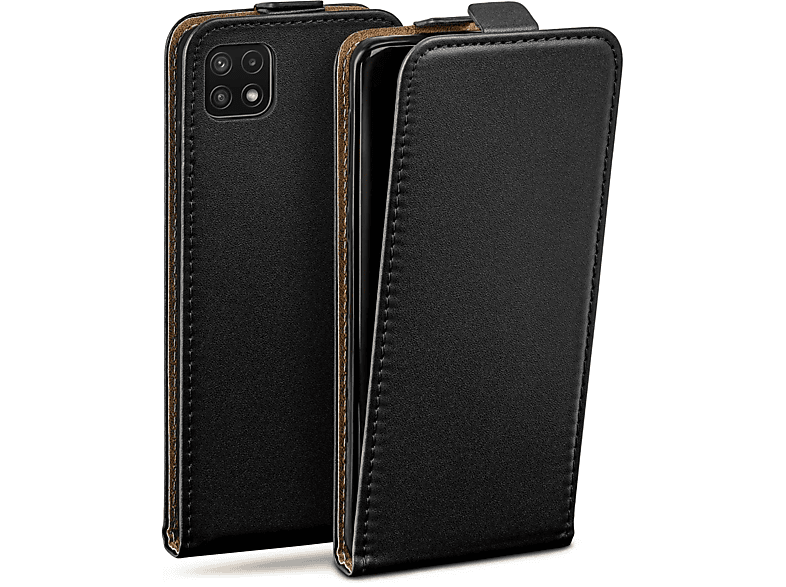 MOEX Flip Case, Flip Cover, Samsung, Galaxy A22 5G, Deep-Black