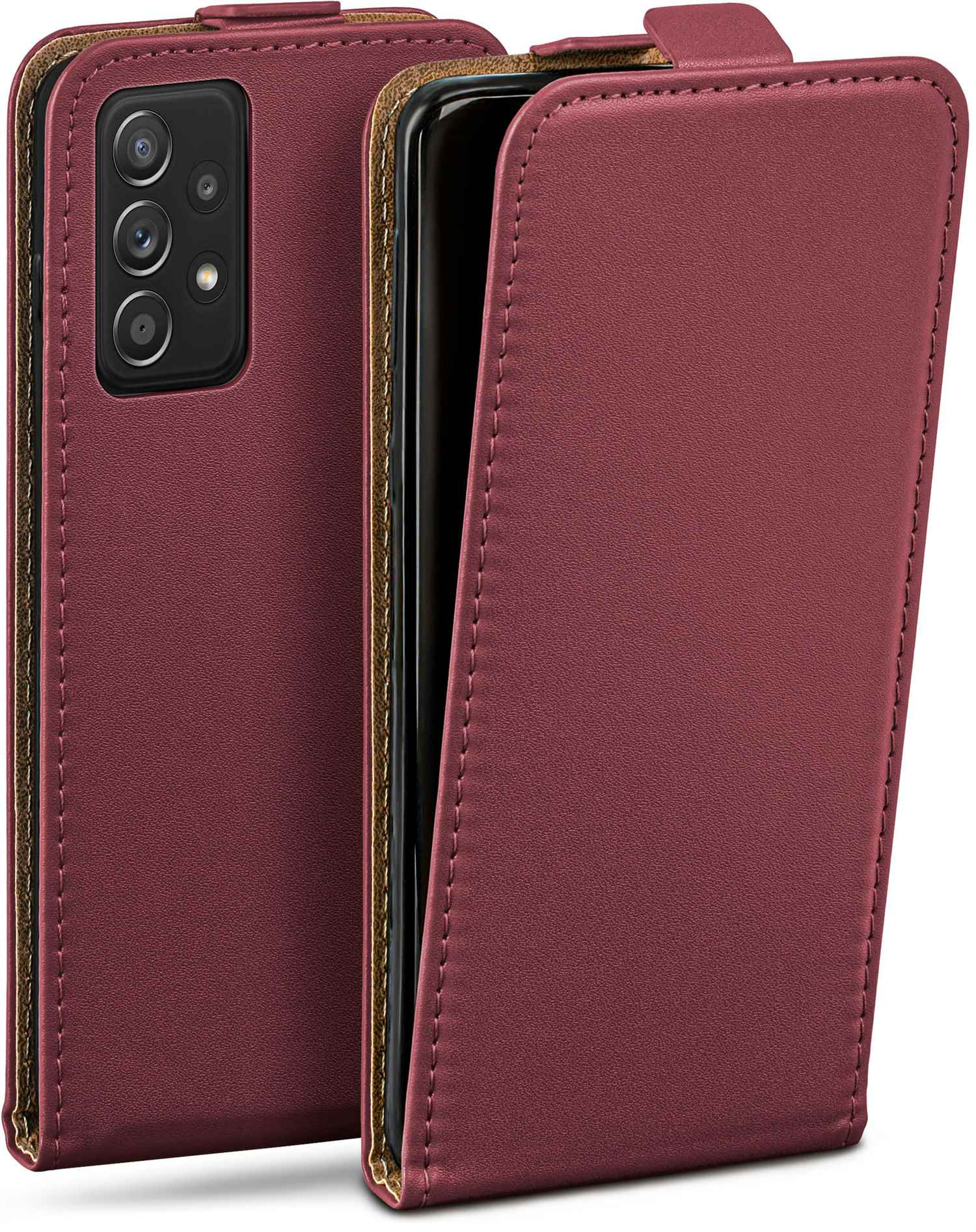 Galaxy Flip Flip Maroon-Red Samsung, Case, Cover, MOEX A52,
