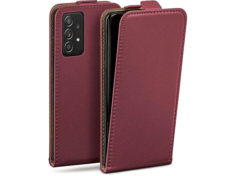MOEX Flip Case, Flip Cover, Samsung, Galaxy A52, Maroon-Red