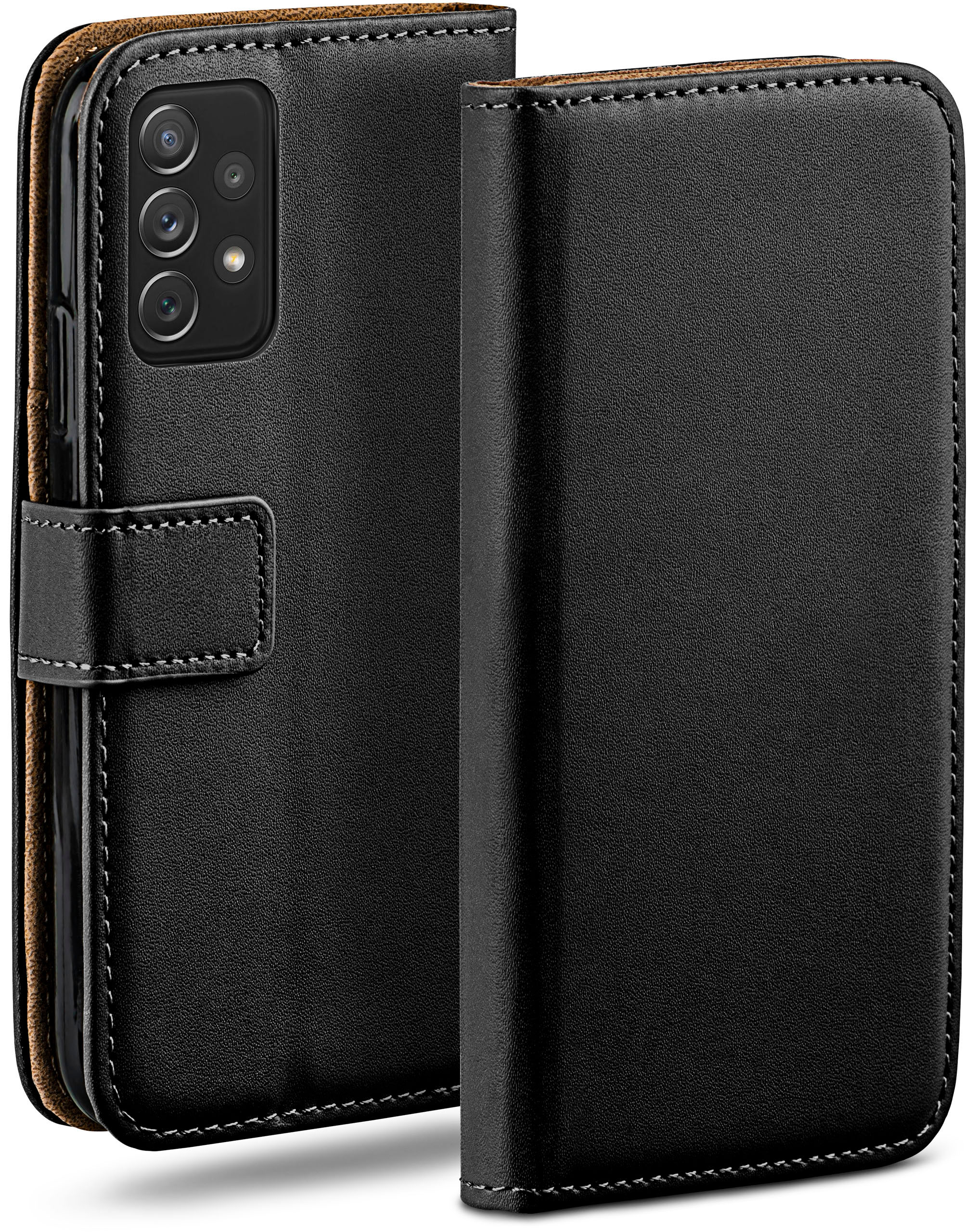 MOEX Book Case, Bookcover, Galaxy A72 Samsung, 5G, Deep-Black