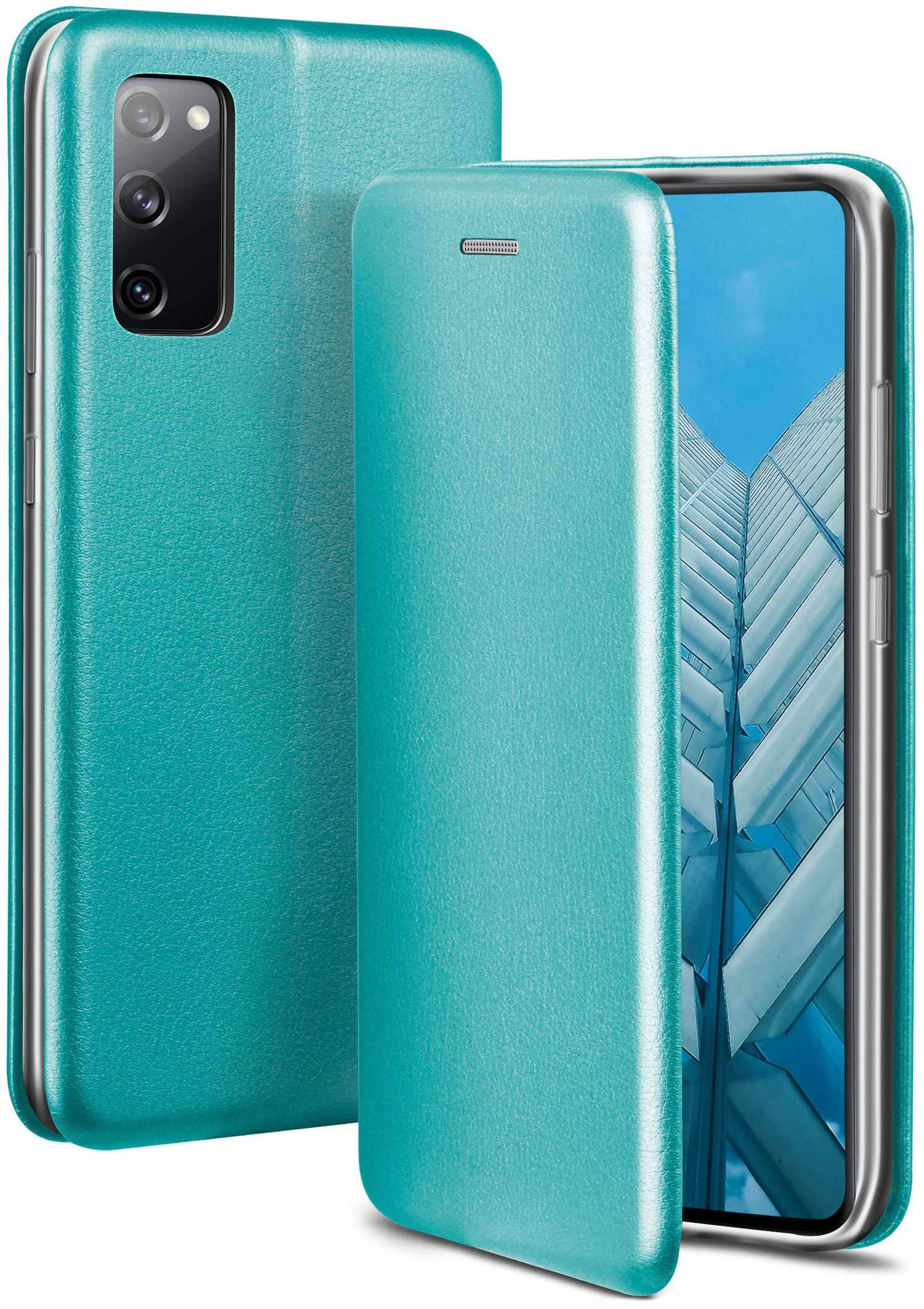 ONEFLOW Business Case, Flip Cover, S20 FE Galaxy Worldwide 5G, Blue - Samsung