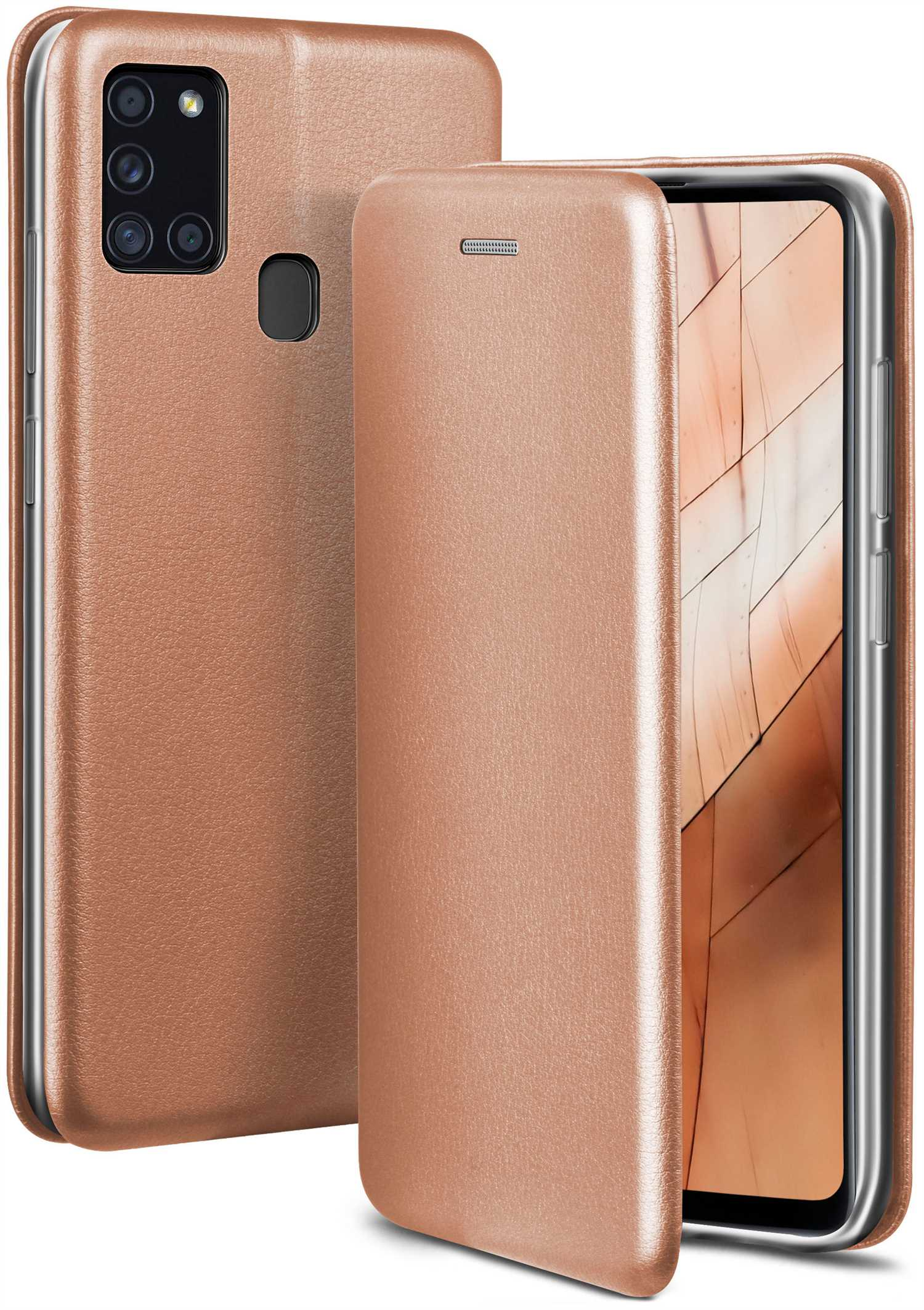 Case, Samsung, - Galaxy Cover, Business Flip A21s, Seasons Rosé ONEFLOW