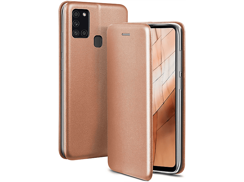 ONEFLOW Business Case, Flip Cover, Rosé - A21s, Seasons Galaxy Samsung