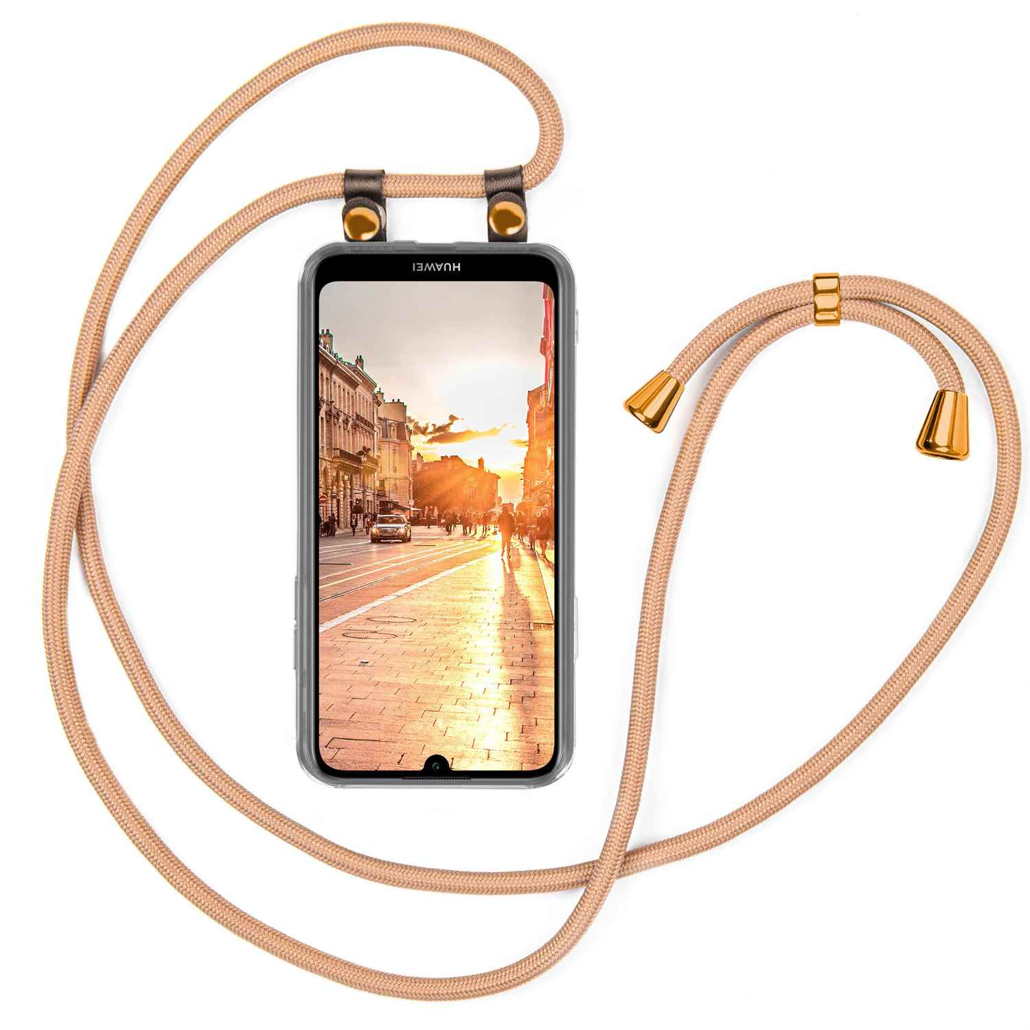 MOEX Handykette, (2019), Gold Huawei, Backcover, Y7