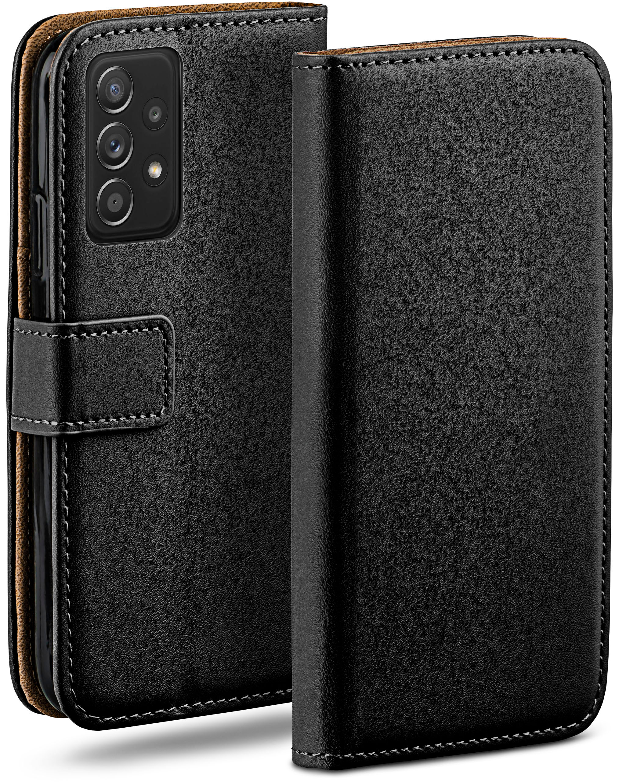 MOEX Book Case, Bookcover, Deep-Black Samsung, A52 Galaxy 5G