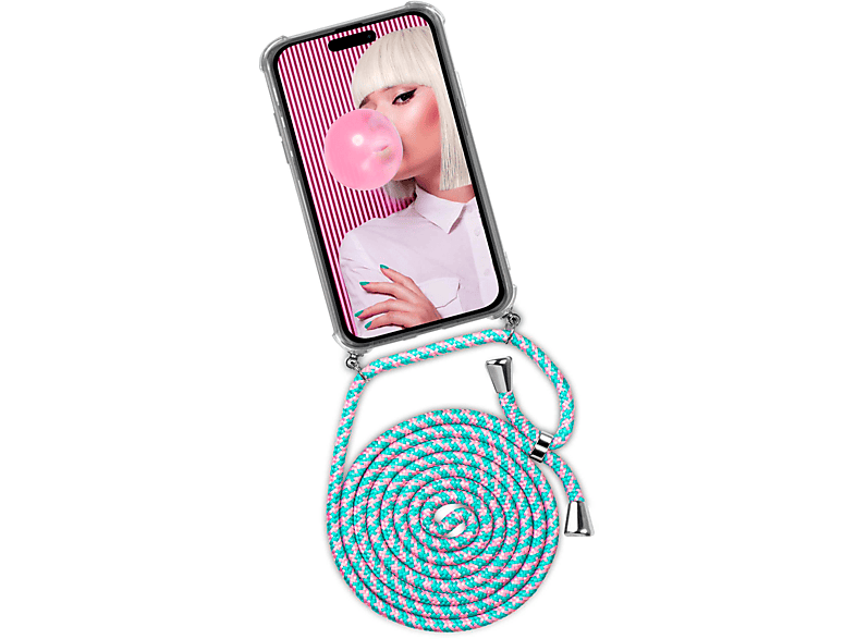 iPhone Pro, (Silber) Bubblegum Backcover, Apple, ONEFLOW Case, Twist 14