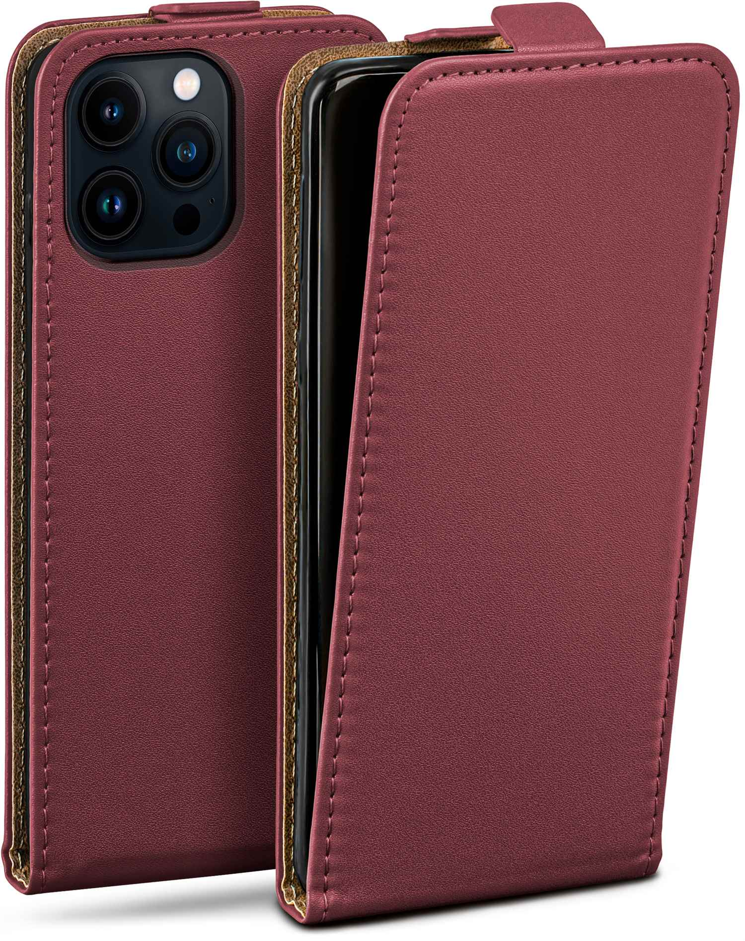 Max, Flip Maroon-Red Pro MOEX 14 Apple, Cover, Case, Flip iPhone