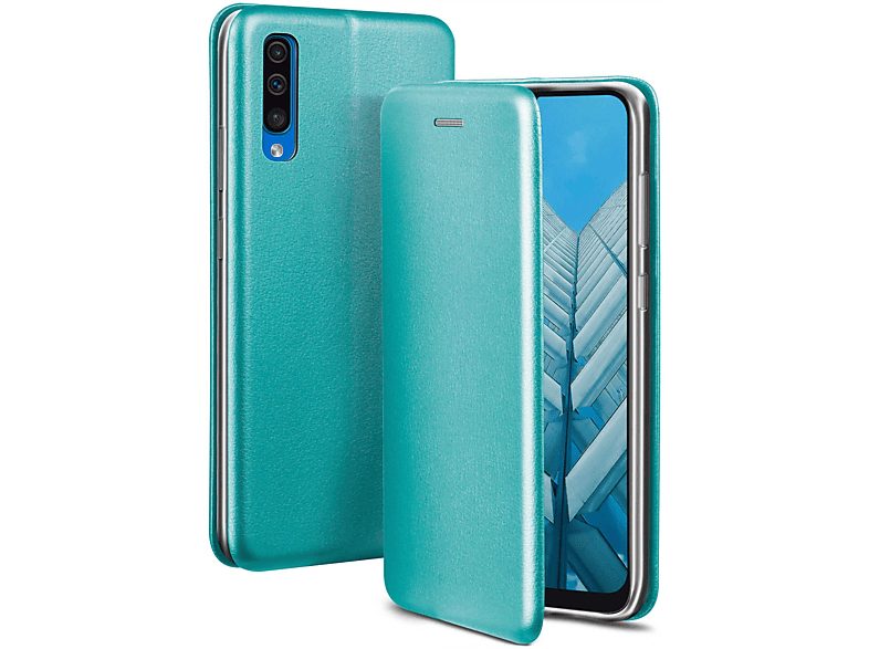 ONEFLOW Business Case, Flip Cover, Samsung, Galaxy A50, Worldwide - Blue