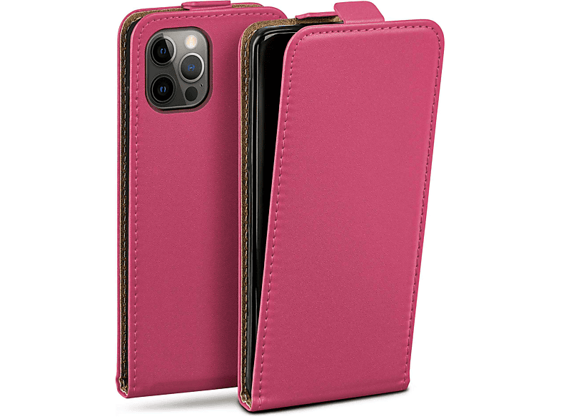 MOEX Flip Case, Flip Cover, Apple, iPhone 12 Pro, Berry-Fuchsia