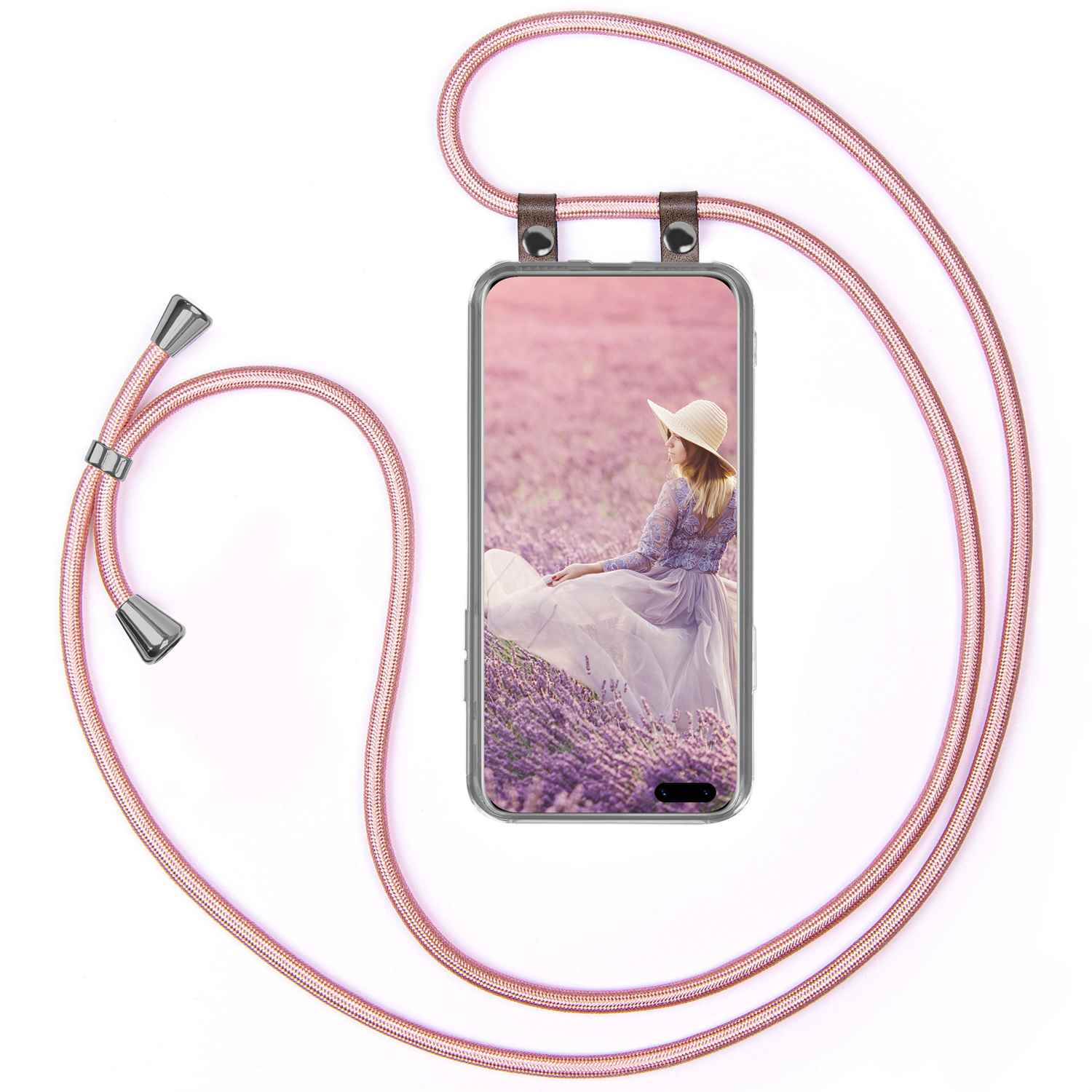Handykette, Backcover, Huawei, Pro, Rose MOEX P40 Gold