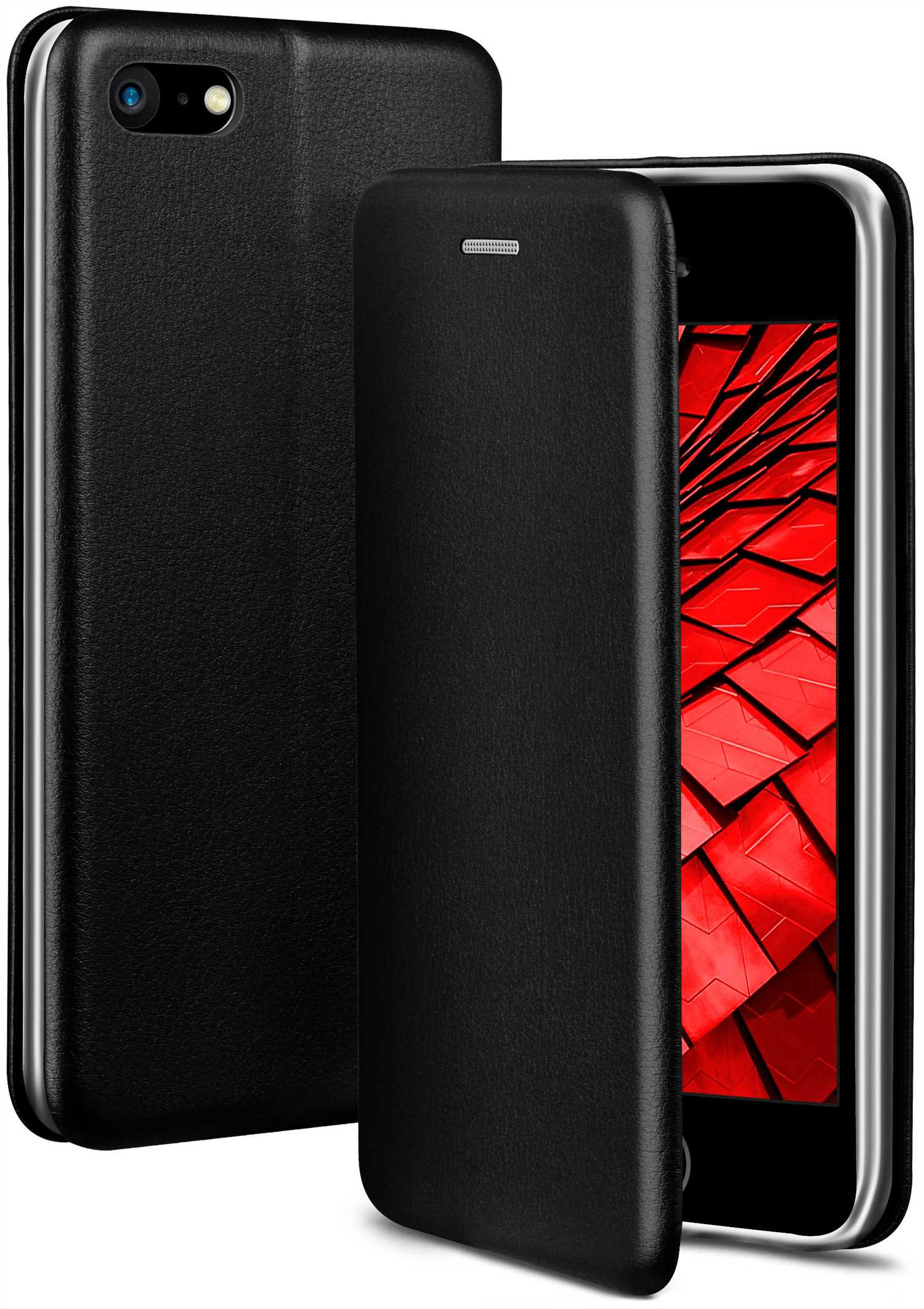 ONEFLOW Business Case, Flip Black Apple, Tuxedo - Cover, iPhone 5