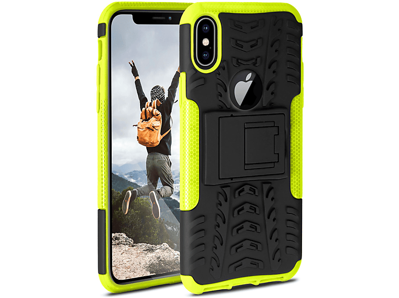 ONEFLOW Tank Case, Backcover, Apple, XS, iPhone Lime