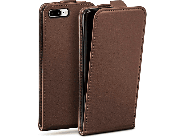 MOEX Flip Case, Flip Cover, Apple, iPhone 8 Plus, Oxide-Brown