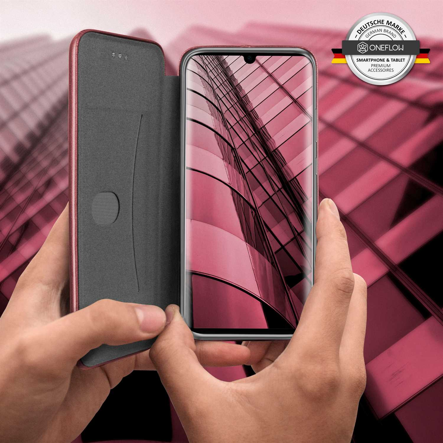 Red Huawei, - Business Case, Flip Edition, New P30 ONEFLOW Burgund Cover, Pro
