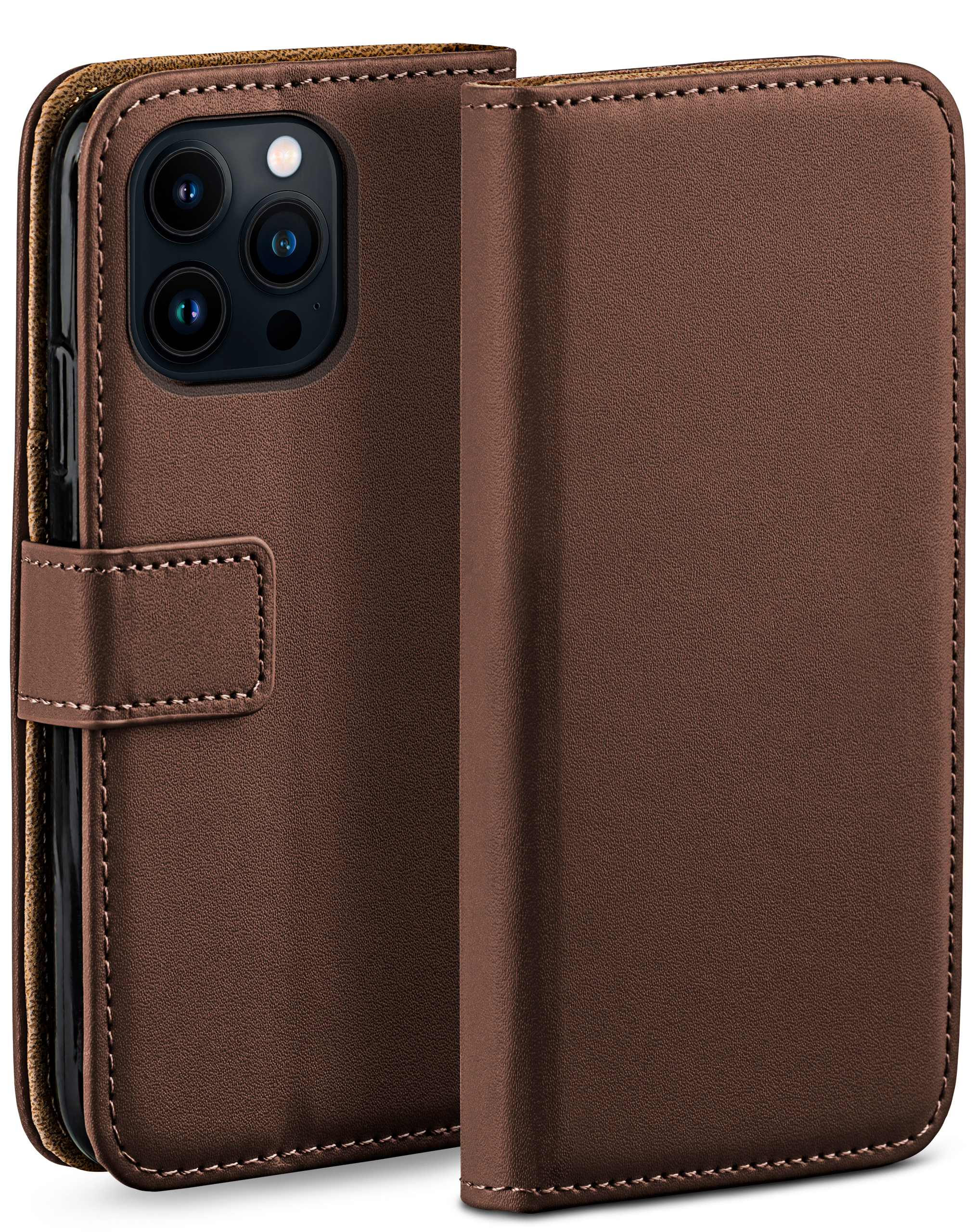 Case, Bookcover, 14 Apple, MOEX Oxide-Brown iPhone Pro, Book