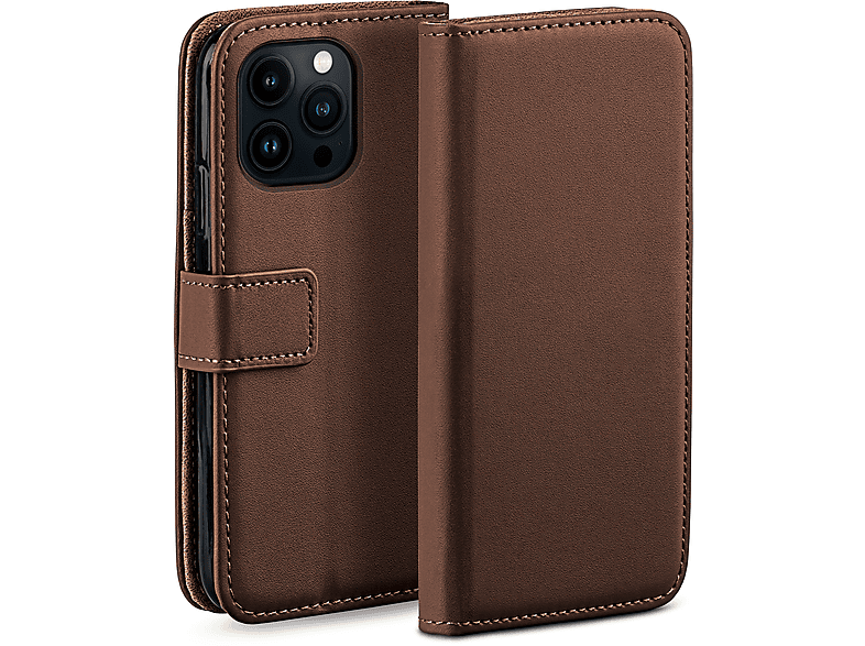 Case, Bookcover, 14 Apple, MOEX Oxide-Brown iPhone Pro, Book