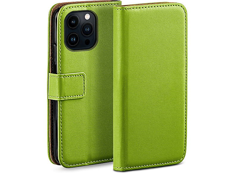 Lime-Green MOEX iPhone Pro, Apple, Book Case, 14 Bookcover,